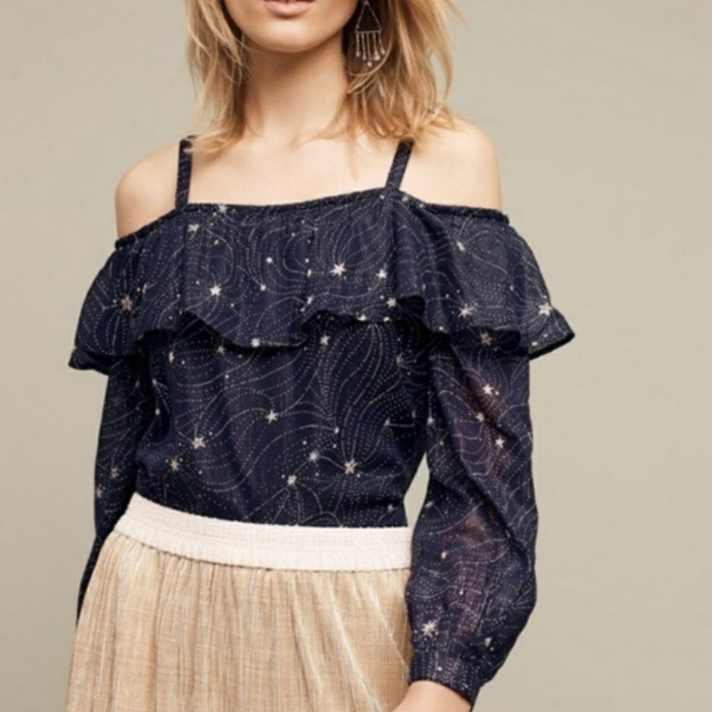 NWT Anthropologie Floreat Starlit Top